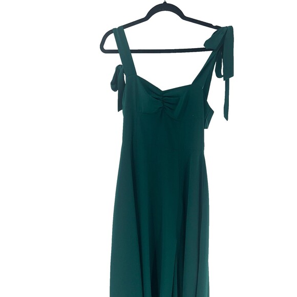 Women's Alexia Admor Arya Sweetheart Tie Strap Maxi Dress In Green Size 4 - Picture 6 of 12